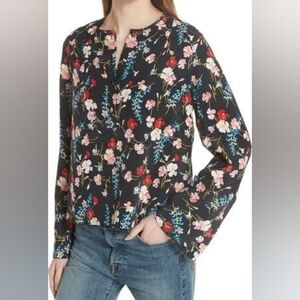 Equipment Heather Floral Silk Blouse